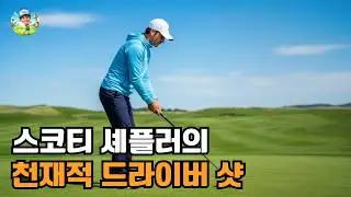 무너지는 다리, 완벽한 탄착군 셰플러의 '셔플'이 만든 지면 반력의 마법, 300야드 드라이버.