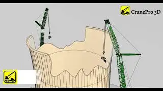 Nuclear Tower Demolition Using Two CC3800 Cranes — A Precision Lifting Study Powered by CranePro 3D