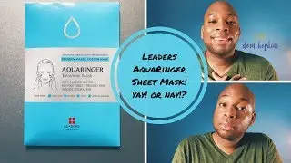 First Impression: Leaders Aquaringer sheet mask! yay! or nay!?