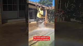 This $50 attachment makes pressure washing quick & easy #pressurewashing #diytips #deck #cleaning