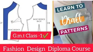 FASHION   DESIGN  DIPLOMA -   STUDY   ONLINE  CLASS  -1फैशन डिजाइन डिप्लोमा  पैटर्न मेकिंग क्लास