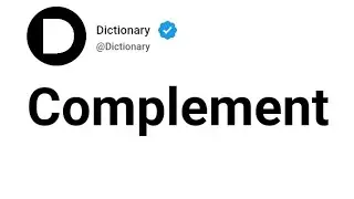 Complement Meaning In English