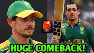 HUGE COMEBACK 🚨 Quinton de Kock South Africa ODI & T20I Comeback 🔥 SA Cricket News Facts