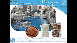 Bestar pack 100g to 1000g coffee powder pouch packing machine with automatic cartoning machine