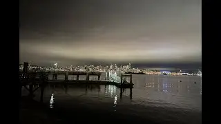 Seattle by Night || Xem C&acirc;u Mực @Alki -Fishing Pier!