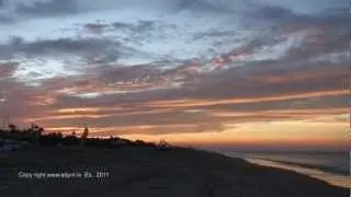 Amanecer en la playa de Islantilla