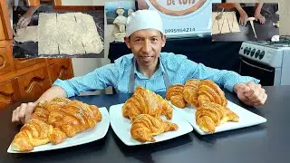 Pan Cachito, Croissant, Media Luna, Cuernito con una Masa muy Rápida y fácil (con el toque de Luis)