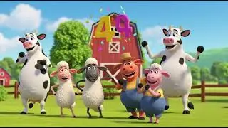 Moo Moo Cow and Baa Baa Say Four 🐄🐑 | Number 4 Counting Song for Kids