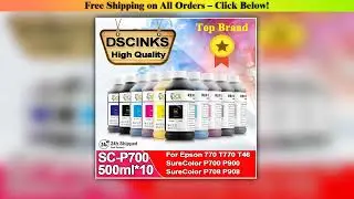 10PC 500ml Pigment Ink for Epson 770 P700 P900 P708 P908 SC-P700 SC-P10000 P20000 P10080 P20080
