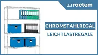 Chromstahlregal f&uuml;r leichte Lasten