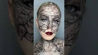 MAKEUP EXPERIMENT USING LACE? #makeup