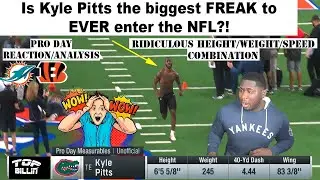 EPIC REACTION: Kyle Pitts the biggest FREAK EVER?! | Dolphins commit a felony passing on him?