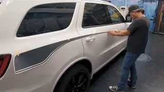 2018 Dodge Durango Propel Side Door Rear Quarter Vinyl Stripe - Installation (MoProAuto)