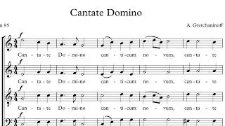 Gretchaninov - Cantate Domino (SATB)