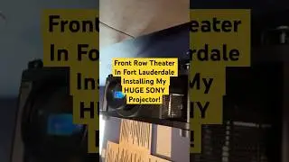 $60,000 SONY Projector Installed In The Lab By Front Row Theater #theater #hometheater #projector