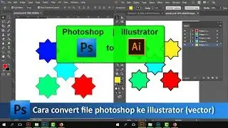 How to convert photoshop files to illustrator (vector) tutorial89