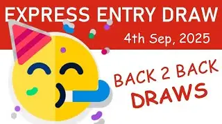 EXPRESS ENTRY DRAW 4TH September!! Latest Draw #expressentrydraw