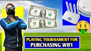 Playing tournament for purchasing wifi🥺💸🔥#aktuff #freefire #snomyff 