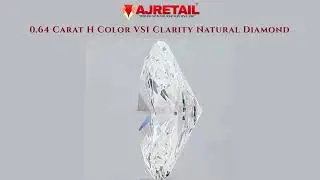 💎 Elegant 0.64 Carat H Color VS1 Clarity Natural Diamon #naturaldiamonds #ajretail
