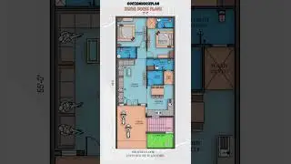25*55 house plan 3d 2bhk #designhouseplan #housedesign #2bhkhouse #frontdesign #3d #3bhk #carparking