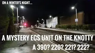 Загадочный поезд зимней ночью... Загадочный локомотив ECS на перевале... 390? 220? 221? 222?