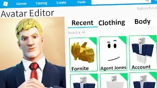 MAKING FORTNITE AGENT JONES BOSS a ROBLOX ACCOUNT IN ROBLOX