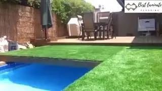 Cover decking ideas for pools - Grass deck