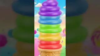 Colorful Rainbow Ice Cream 🌈🍦| Learn Colors | JunyTony in 3D #JunyTony #shorts