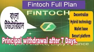 FINTOCH Bangla Tutorial Full Plan/Decentralize Wallet Base Securt Income Platform/Rangdhanu World.