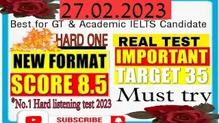 #IELTS LISTENING  IDP EXAM 2023 WITH ANSWERS KEY ||ielts listening 27.02.2023