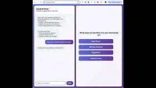 Fluid UI | Building Dynamic UI with AI: Real-Time Interface Generation