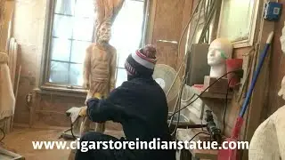 Cigar Store Indian Statues Carved @ Fall Creek Gallery