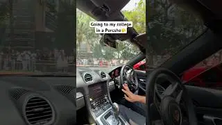 Took a Porsche to my college! #supercar dream!