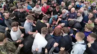 mob ball game - looks like hive - last menutes before the finale 13 Feb 2024 #shrovetuesday