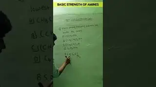 Basic strength of amines #trick #shorts #chemistry #mhtcet #careerscienceyk #viralvideo #exam