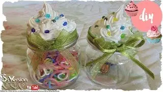 Tutorial: Barattoli Decorati con Silicone - Effetto Panna - Mini Jar decorated with Silicon