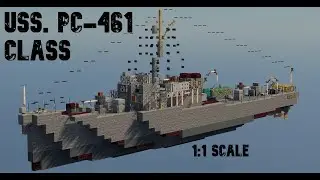 Minecraft: U.S.S. PC-461 Tutorial | Patrol Submarine Chaser (1:1 Scale)