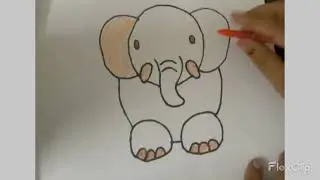 Color Planet Animal Painting Elephant