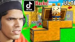 Minecraft viral tiktok hack || Minecraft hacks tiktok || MineTRY
