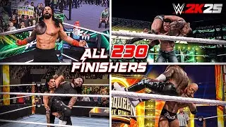 WWE 2K25: ВСЕ 230 ФИНИШЕРОВ! Фирменный приём каждой суперзвёзды!