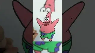 How to Paint Patrick Star #shorts #shortvideo #coloring #painting #paintingvideoforkids #forkids
