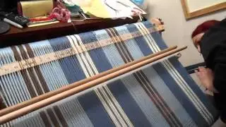 Double wide on rigid heddle loom