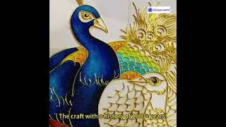 Peacock Cloisonne Enamel Painting