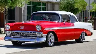 1956 Chevrolet Bel Air 2-Door Sedan Restomod 454ci V8 Walk-around Video