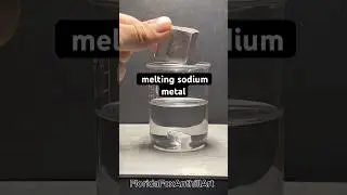 Melting sodium metal #Sodium #Science #asmr #experiment