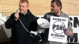 &Eacute;ir&iacute;g&iacute; Activists Protest Against RUC/PSNI Harassment of Socialist Republicans in Newry