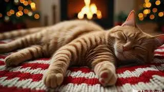 Cat Sleep Music 🐈🎄 Gentle Relaxing Sounds for Stress Relief & Cozy Emotional Healing Ambience  #520