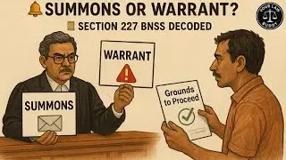 Summons or Warrant? What Happens After Cognizance | Section 227 BNSS Explained