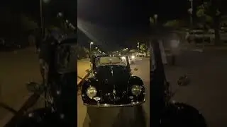 Black on black Volkswagen #Beetle #VolkswagenBeetle #BlackCar #VintageCar #ClassicCar #customcars
