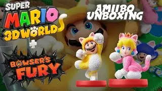 Cat Mario + Cat Peach Unboxing Amiibos - Super Mario 3D World + Bowsers Fury